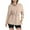 Beige, variant on Cotton Sweatshirts Womens Cowl High Neck Lace-up Waist Pullover Tops Fall Winter Casual Solid Sweaters (M, Black)