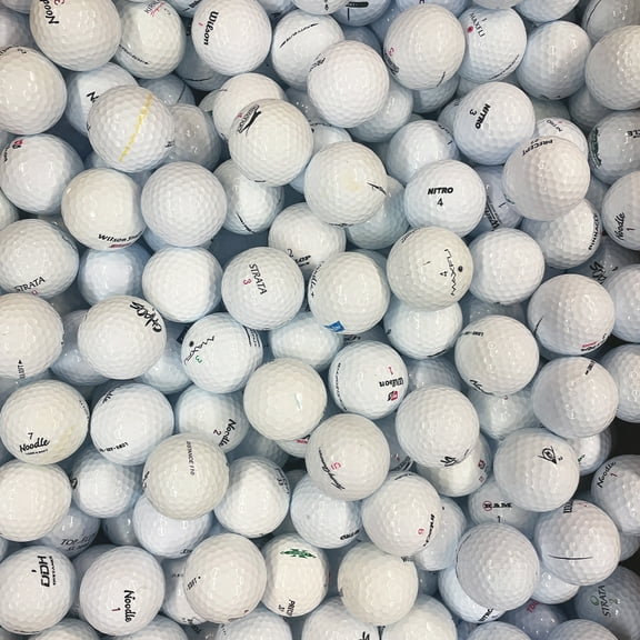 Pre-Owned 50 Mix AAA Recycled Golf Balls by Mulligan Golf Balls, White