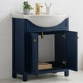 thumbnail image 3 of Design Element Marian 30" Single Sink Bathroom vanity in Blue with White Top - No Assembly Required, 3 of 8