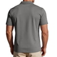 thumbnail image 5 of Hearthz Cotton Polo Shirts for Men Moisture Wicking Men's Shirts Short Sleeve Casual Summer Shirt Soft Breathable Mens Golf Polo Shirts Gray S, 5 of 6