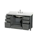 thumbnail image 4 of Wyndham Collection Wcs141460s-Qtz-Us3mxx Sheffield 60" Free Standing Single Basin Vanity, 4 of 7