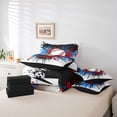 thumbnail image 6 of Erosebridal Baseball Sport Games 7-Piece Twin Bedding Sets,Watercolor Splatter Ink Bedding Comforter Set For Boys Teens,Reversible, 6 of 7