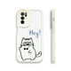 thumbnail image 1 of "Protege tu iPhone con estilo con una funda plateada de doble capa con un divertido diseño artístico", 1 of 4