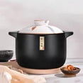thumbnail image 3 of CHPINDAM Casserole en Céramique de 4,6 Pintes, avec Couvercle, Casserole en Céramique, Marmite Ronde Résistante à la Chaleur pour Cuire bibimbap, Soupe, Riz, Ragoût, Casserole (Blanc 4,6 Pintes), 3 of 7