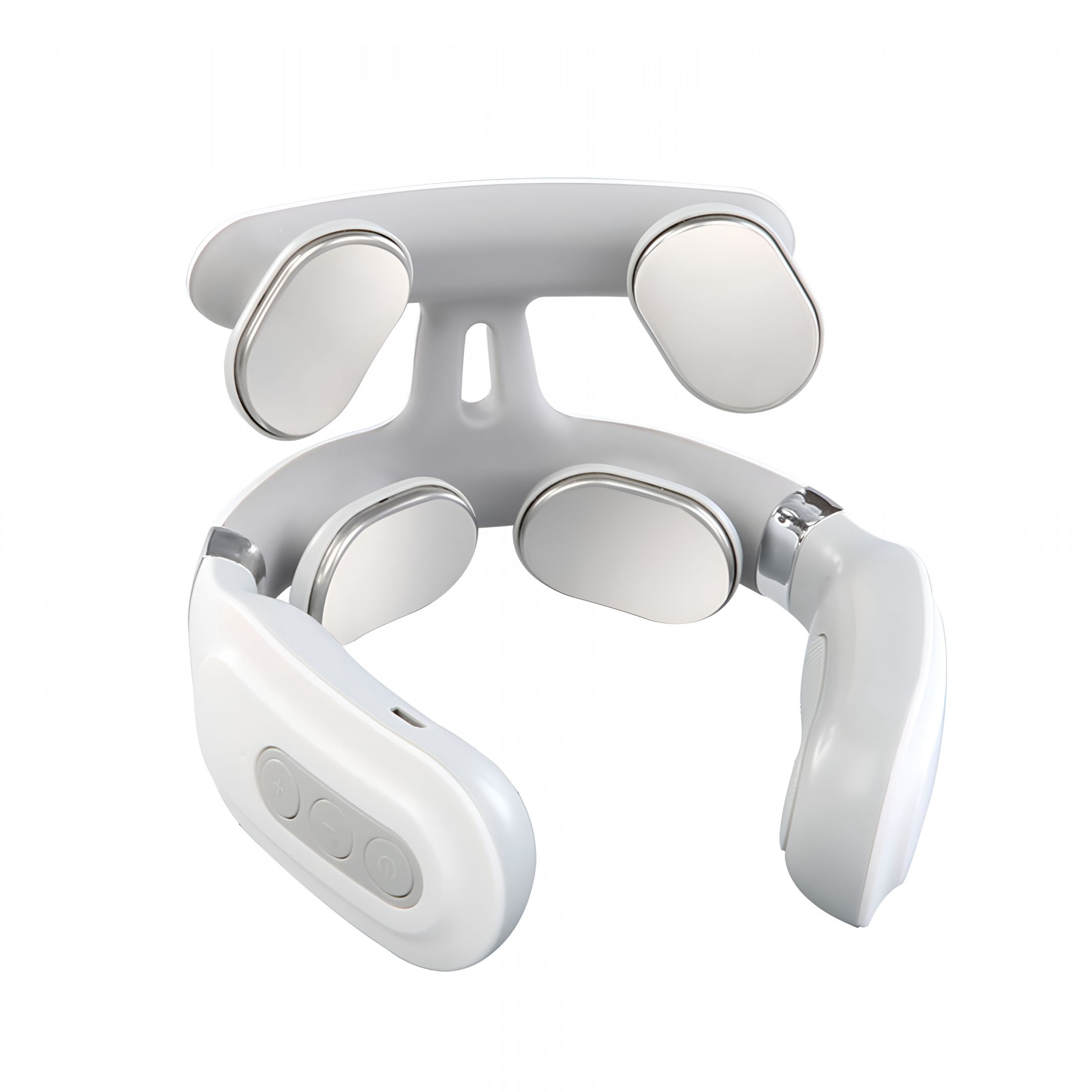XIRQI 4-Head Neck Massager with Heat and Pulse Therapy Functions Electric Massaging Tool for Neck Muscle Relief Neck Massager with Heat