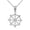 White, variant on 10k Yellow Buddhism Dharmachakra Dharma Wheel Pendant (16 Inches)