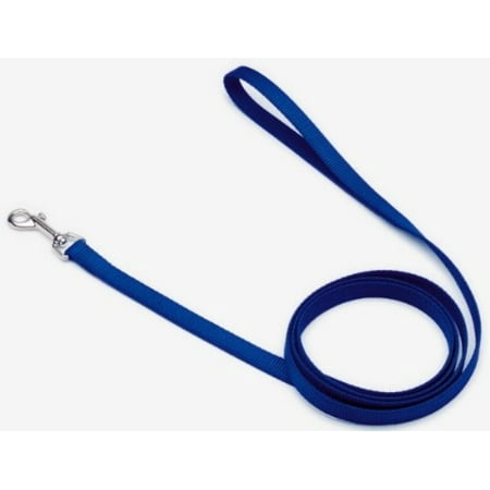 Dog Leash - Nylon - 6 Ft. Blue with a Width of 5/8 in., Carefully and neatly finished for the best look and durability By Coastal