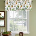 thumbnail image 3 of Cute Cartoon Curtain Valances for Windows, Kitchen Valance Window Treatments Panel 2 Pack, Cat Butterfly Spring Floral Botanical Rod Pocket Short Curtains for Bathroom Bedroom 42 x 12 Inch, 3 of 8