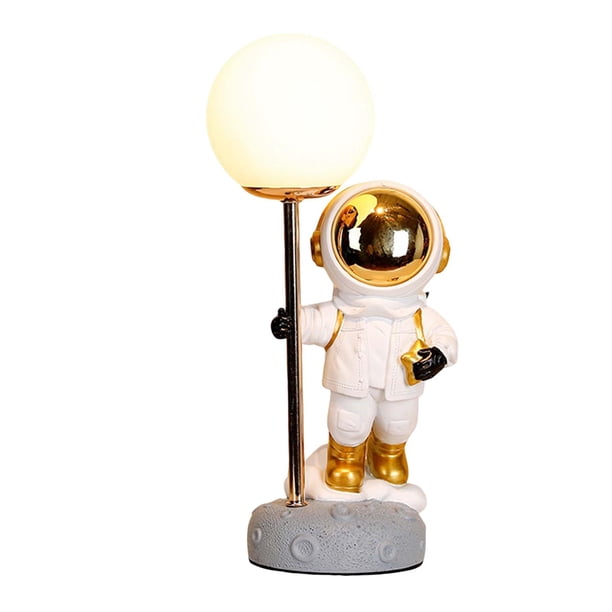 Lámpara LED Gloria Spaceman Lámpara de astronauta para El Hogar Dormitorio Cumpleaños Regalos de Navidad Blanco