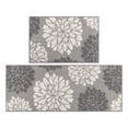 thumbnail image 6 of MeyJey Kitchen Rug 2 PCS Set, 24”x36+24”x59” Non Slip Machine Washable Rug Floral Decor Kitchen Floor Mats for in Front of Sink, Gray, 6 of 8