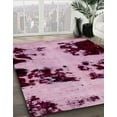thumbnail image 2 of Ahgly Company Indoor Square Abstract Pink Abstract Area Rugs, 4' Square, 2 of 6