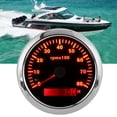 thumbnail image 2 of NFTIGB 85mm 0-8000 RPM Universal Tachometer Gauge with 7-Color Backlight 9-32V DC for Boat Marine RV, Black, 2 of 9