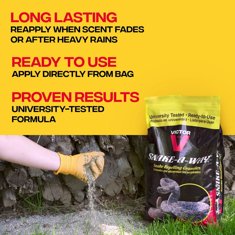 Victor Snake-A-Way Snake Repellent Granules, 4 lb Bag photo 3