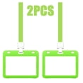 thumbnail image 2 of Clearance! beishanbush Business Card Holder Vaccination Card Protector Holder 4 X 3 Inche with Lanyard Card Protector One Size Green, 2 of 9