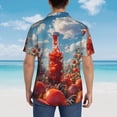 thumbnail image 3 of Lsque Tomato Field Bottle pattern Hawaiian Shirt for Men, Unisex Summer Beach Casual Short Sleeve Button Down Shirts-3X-Large, 3 of 9