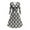 Light Gray, variant on Women's Vintage Polka Dot Dress 3/4 Sleeve V-Neck A-Line Swing Dress for Party and Casual Wear