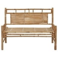 thumbnail image 2 of vidaXL Garden Bench with Cushion 120 cm Bamboo, 2 of 5