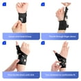 thumbnail image 5 of Teeuard Adjustable Thumb Brace - Dial-Fit Compression Support for Arthritis, CMC, Carpal Tunnel & Trigger Finger - Ultra Thin Breathable Wrist Stabilizer Splint for Men & Women (Left-S ), 5 of 7