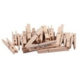 thumbnail image 1 of Wooden Clothes Pins Pegs Hanging Clips 24 Pcs, 1 of 8