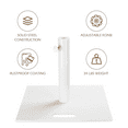thumbnail image 3 of Outdoor Umbrella Stand Steel Parasol Base 34Lb (D2 3/8"), 3 of 9