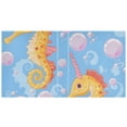 thumbnail image 2 of Seahorse and Bubble 3 Ring Binders 1.5 inch Hardcover File Folders with Interior Pockets A4 Size Organizer for School Office Hospital, 2 of 8