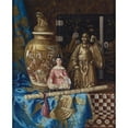 thumbnail image 3 of Ernst Czernotzky 12x14 Black Modern Framed Museum Art Print Titled - Still Life with Asian Antiques, 3 of 5