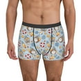 thumbnail image 1 of Balery Summer Time With Gnome Calzoncillos bóxer para hombre, ropa interior de algodón suave y transpirable con cinturilla de nailon-Small, 1 of 5