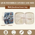 thumbnail image 7 of Pzuqiu Cross Cow Print Bible Cover Case for Women Large Bible Bag with Handle&Tags Study Supplies Organizer Quilted Book Carrying Case Church Bag Christian Gifts for Mom Friends, 7 of 7