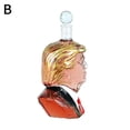 thumbnail image 3 of Carafe à Vin Scellée Tête Humaine Modélisation Président Américain Carafe à Whisky Nouvelle C5, 3 of 7