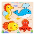thumbnail image 2 of NAOJIE® Wooden Toddler Puzzles Baby Educational Learning Toys Gifts Parent-Child Interactive Toys Exercise Color Splicing Image Recognition Ability(A),Montessori Puzzles,Toddler Puzzles Ages 2-4, 2 of 7