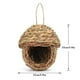 thumbnail image 3 of de pájaro tejido , pequeñas casas de hierba de colibrí, jaulas colgantes para gorrión canario, Cola Bird Nest Hut, 3 of 8