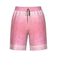 thumbnail image 7 of Disketp Men's Swim Trunks Hawaiian Breathable Surf Beach Swimsuits Mesh Lining Beach Shorts with Pockets-Sparkly Pink Glitter, 7 of 7