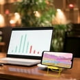 thumbnail image 4 of GUANGHONG Desktop Chair Phone Stand Phone Stand Universal Macaron Color Stand Decoration Table Chair Stand Universal Tripod Mount Electronic Holder Wooden Holder, 4 of 7