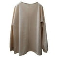 thumbnail image 5 of Vedolay Long Sleeve T Shirts for Women Fashion Casual Long Sleeve Sweatshirt Blouse Khaki,M, 5 of 5