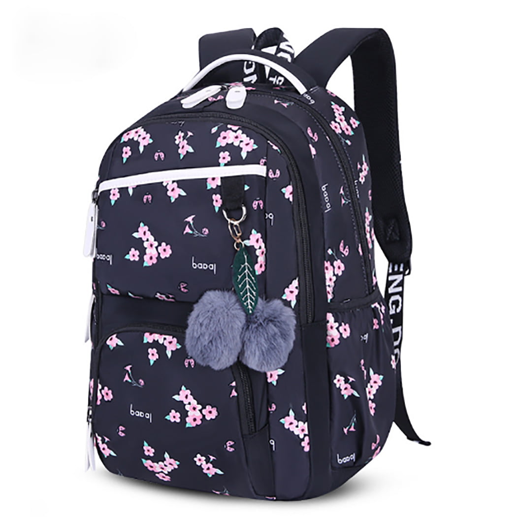 Butterfly Boys Girls Retro Backpack Rucksack School College Travel Laptop Canvas Bag 