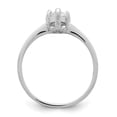 thumbnail image 3 of Auriga Fine Jewelry 925 Sterling Silver Solitaire Marquise Cubic Zirconia Engagement Ring Size 6 for Women, 3 of 7