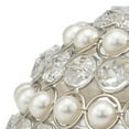 thumbnail image 3 of Set Of Two 5" Silver And Clear Faux Crystal Decorative Orb Sculptures, 3 of 4