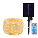 thumbnail image 3 of Luces de cadena de cuero solares de bajo voltaje para exteriores, luces LED de cobre, luces decorativas para patio, 3 of 5