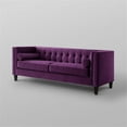 thumbnail image 6 of Posh Living Phoenix Button Tufted Velvet Sofa in Purple, 6 of 8
