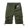 thumbnail image 2 of UVEASISHA Ripstop Cargo Shorts for Men Relaxed Fit Outdoor Short Pants Tactical Work Shorts with Pockets Green XXXL, 2 of 3