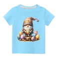 thumbnail image 2 of Wyobmus 2024 Gnomes Easter Eggs T-Shirt for Kids Cotton Round Neck Short Sleeve Shirts for Boys Girls Blue-7 Years, 2 of 5