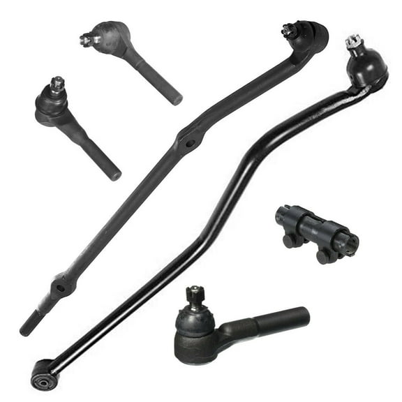 6 Pc Front Steering Tie Rods Drag Link & Track Bar Complete Set for 4.0L L6 Engine Models Fits select: 1993-1998 JEEP GRAND CHEROKEE
