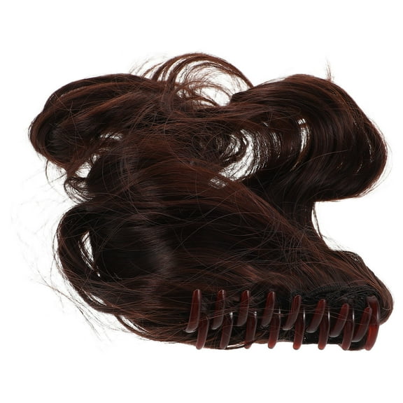 OUNONA Dark Brown Ponytail Hair Piece Soft Touch Easy Application DIY Use