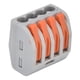 thumbnail image 5 of Conectores de cable compactos de 4 vías bloque de terminales de conductor de 25 piezas 250V 32A Metralla independiente con orificios de prueba para equipos eléctricos, 5 of 8