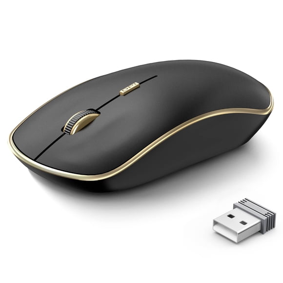 Mouse Inalámbrico JOYACCESS Portátil Silencioso 5 Niveles DPI Negro