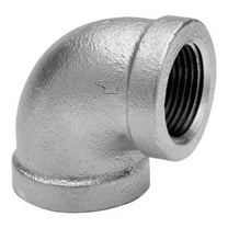 Anvil 8700124053, Malleable Iron Pipe Fitting, 90 Degree Elbow, 1/4" NPT Female, Galvanized Finish