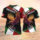 thumbnail image 1 of Camiseta De Hombre Con Estampado De Bandera Mexicana 3D Patrón De Moda Gran Tamaño De Manga Corta Casual O-Cuello Callejera, 1 of 4