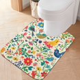 thumbnail image 2 of Yayeee Bath Rug for Bathroom Floor Non Slip Rectangle Fluffy Soft Absorbent Mat, 16"x24", Cartoon Animals, 2 of 7