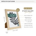 thumbnail image 4 of MCS Studio Gallery 8.5x11 Picture Frame Natural Woodgrain Engineered Wood, Rectangle Photo Frame for Photos, Posters & Art Prints & Easel for Tabletop Display (2-Pack), 4 of 7