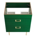 thumbnail image 4 of Saltoro Sherpi Daybreak 24" Bathroom Vanity Cabinet, Green, Modern Design, Full-Extension Drawers, 4 of 6